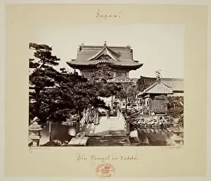 Wilhelm J. Burger Prints: A temple in Jeddo (Edo.)