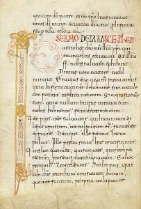 Sermon Prints: Text with initial P