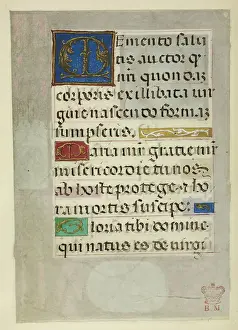 Text page with decorated initials