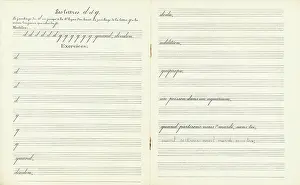 Noir Et Blanc Prints: Theoretical and practical writing method by C. Laurent, c1900 (print)