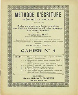 Couverture De Livre Prints: Theoretical and practical writing method by C. Laurent, c1900 (print)