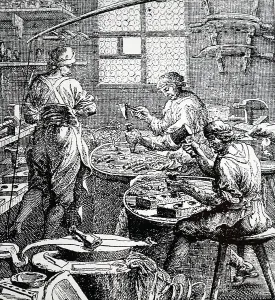 Battistero Prints: Thimble-maker's workshop