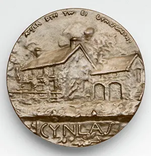 William Goscombe John Prints: Thomas E Ellis, Reverse, 1900 (bronze)
