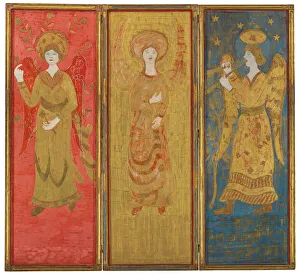 On Canvas Prints: Three-Panel Screen (reverse), c. 1916-17 (oil and gold leaf on gessoed wood)