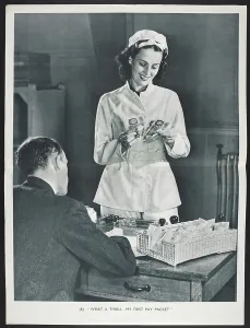 Payment Prints: What a thrill - my first pay packet (litho)