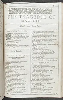 Shakespeares Prints: The tragedie of Macbeth