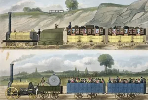 Hierarchy Prints: A Train of the First Class (top) and a Train of the Second Class (bottom) from