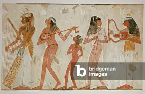 Harpist Prints: Tribute of the desert