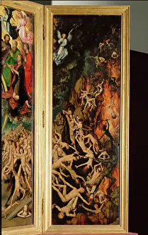 Lucifer Prints: Triptych with the Last Judgement, right shutter (triptych on panel)