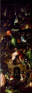 Tryptic of the Last Judgemen: right panel representing Hell, c.1504 (painting on wood) Tryptic of the Last Judgemen: right panel representing Hell, c.1504 (painting on wood)