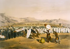 Umpanda Reviewing his Troops at Nonduengi, plate 12 from The Kafirs Illustrated Umpanda Reviewing his Troops at Nonduengi, plate 12 from The Kafirs Illustrated