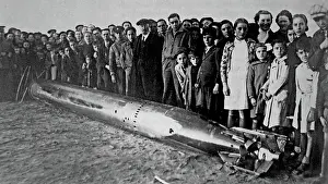 Civilians Prints: Unexploded rocket shell
