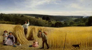 The Valleys also Stand Thick with Corn, 1865 (oil on canvas) The Valleys also Stand Thick with Corn, 1865 (oil on canvas)