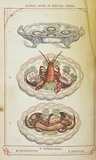 Crab Prints: Various shellfish dishes