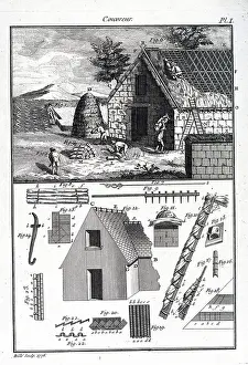 Thatch Prints: The various stages in thatching a building