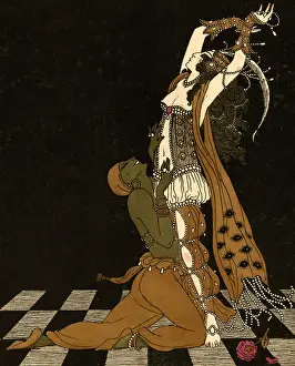 Vaslav Nijinsky and Ida Rubinstein in Scheherazade, 1913 (pochoir) Vaslav Nijinsky and Ida Rubinstein in Scheherazade, 1913 (pochoir)