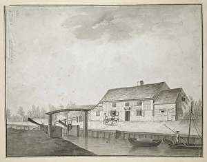Walter Limot Prints: A view of Baits Bite lock on the River Cam
