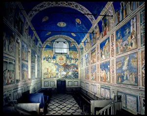 View of the chapel looking towards The Last Judgement by Giotto di Bondone, Scrovegni (Arena) Chapel, Padua View of the chapel looking towards The Last Judgement by Giotto di Bondone, Scrovegni (Arena) Chapel, Padua