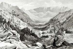 View between Senafe and Rahaguddy engraved by James Ferguson (lithograph) (b/w photo) View between Senafe and Rahaguddy engraved by James Ferguson (lithograph) (b/w photo)