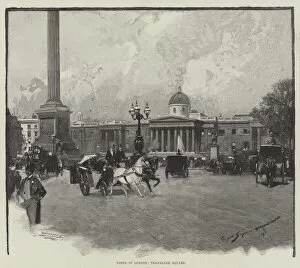 Views in London, Trafalgar Square (engraving)
