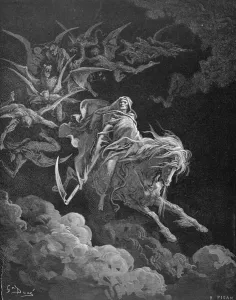 The Vision of Death, engraved by Heliodore Joseph Pisan (1822-90) c.1868 (engraving) The Vision of Death, engraved by Heliodore Joseph Pisan (1822-90) c.1868 (engraving)