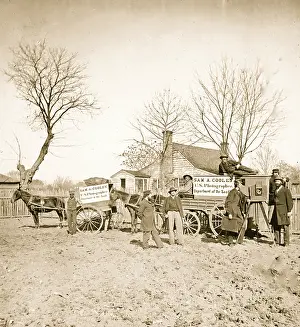 Shot Prints: Wagons and camera of Sam A. Cooley, U.S. photographer 1863 (photo)