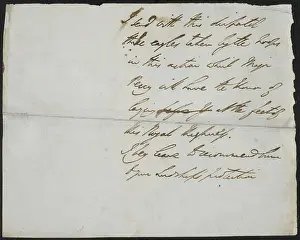Document By Name Prints: The Waterloo despatch: autograph draft, by Arthur Wellesley, 1st Duke of Wellington