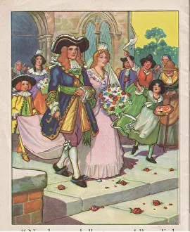 Robinson Thomas Heath 1869 1954 Prints: The wedding (litho)