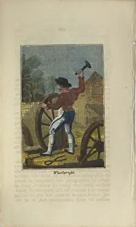Manual Worker Prints: Wheelwright working