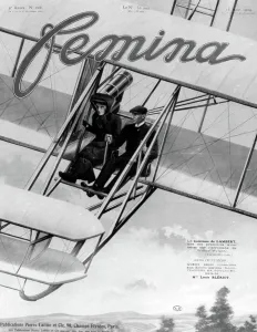 Passenger Prints: Wilbur Wright taking the Comtesse de Lambert for her first flight at Pau