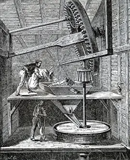Flour Prints: A windmill used to grind corn