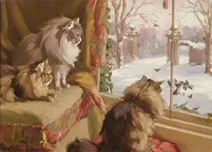 Winter Scenes: Contemporary Prints: At the Window