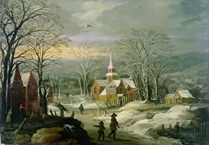 Joos Or Josse De The Younger Momper Prints: Winter Landscape
