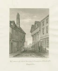 Wolverhampton - Lichfield Street: sepia drawing, 1846 (drawing) Wolverhampton - Lichfield Street: sepia drawing, 1846 (drawing)