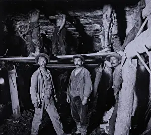 Connection Prints: Workers digging, construction of Simplon Tunnel