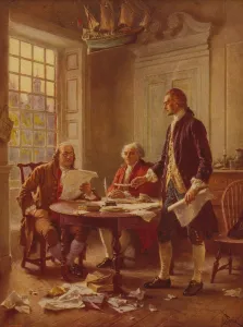 Independence Prints: Writing the Declaration of Independence, c. 1930 (photomechanical print)