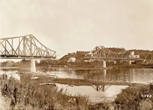 Images Dated 7th August 2025: WWI - Eastern Front - Destroyed Bridge