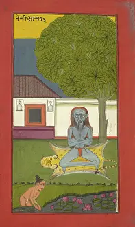 Meditating Prints: A yogi