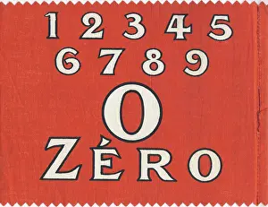 Alphabetical Prints: Z Zero and numbers