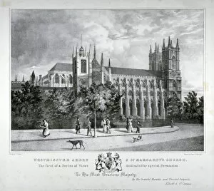 Westminster Abbey and St Margarets Church, London, 1830. Artist
